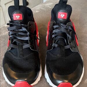 Nike Black and Red Air Sneakers